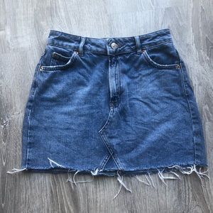 Topshop Moto denim skirt